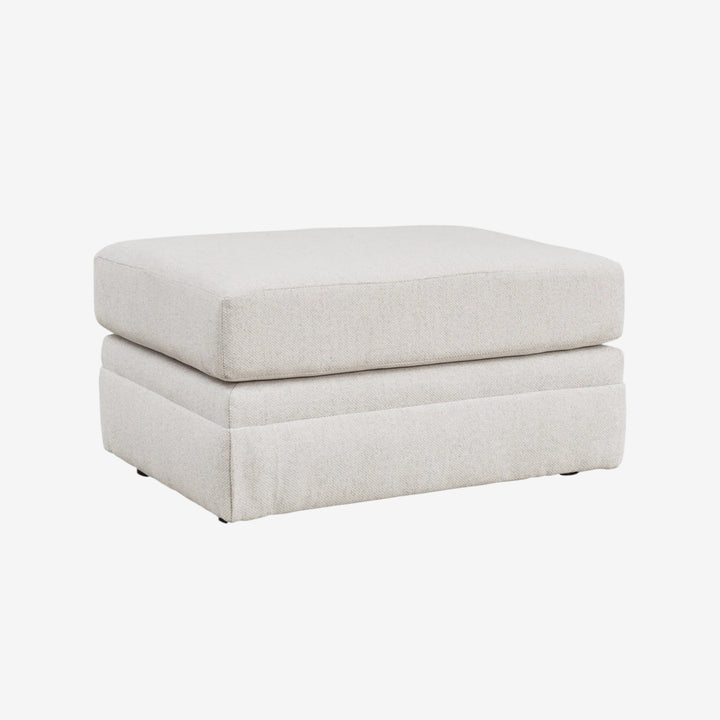 4820214 Maitelynn Accent Ottoman In Fabric Upholstery - Chalk | Signature Design By Ashley