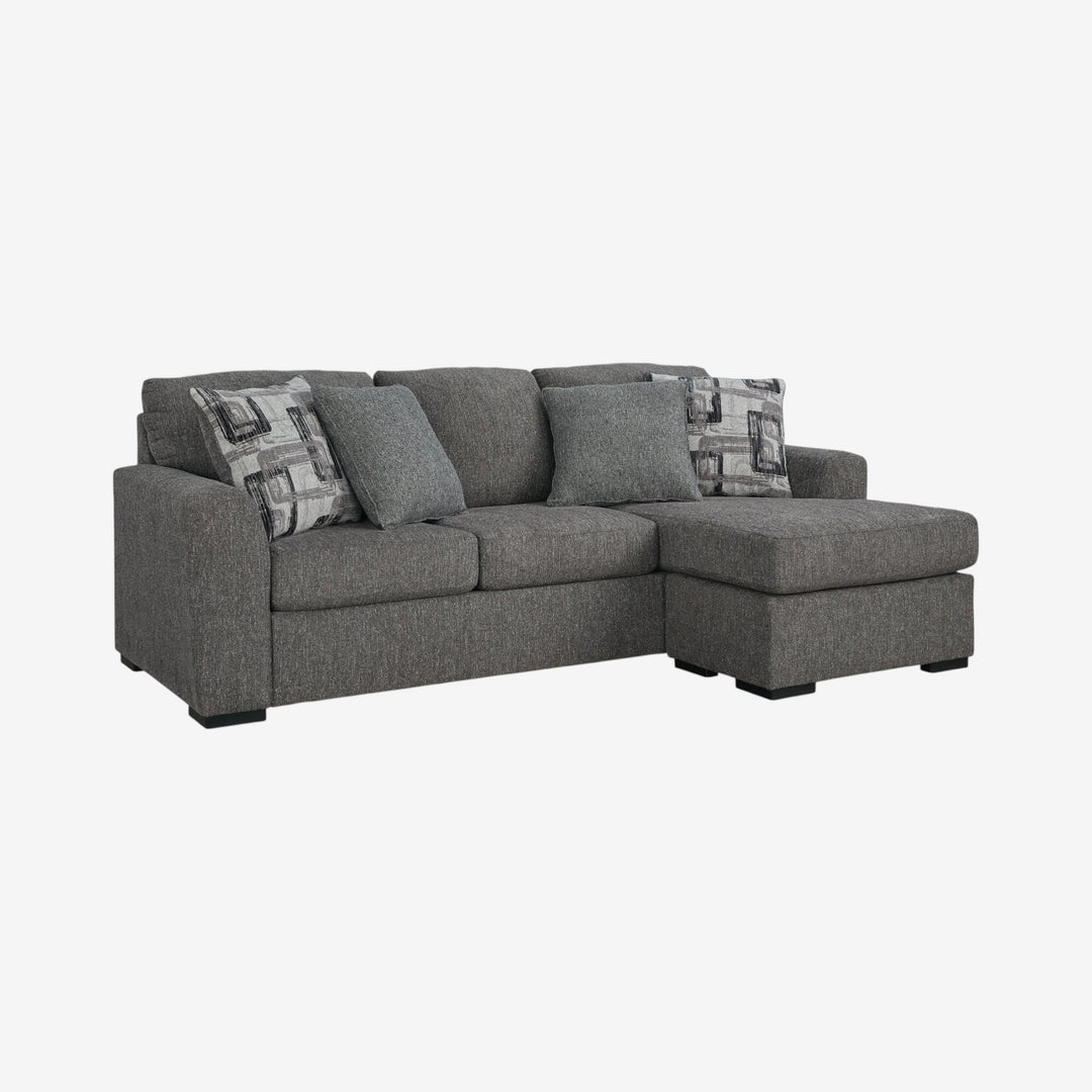 5240418 Gardiner Reversible Sofa Chaise In Fabric Upholstery - Pewter | Signature Design By Ashley