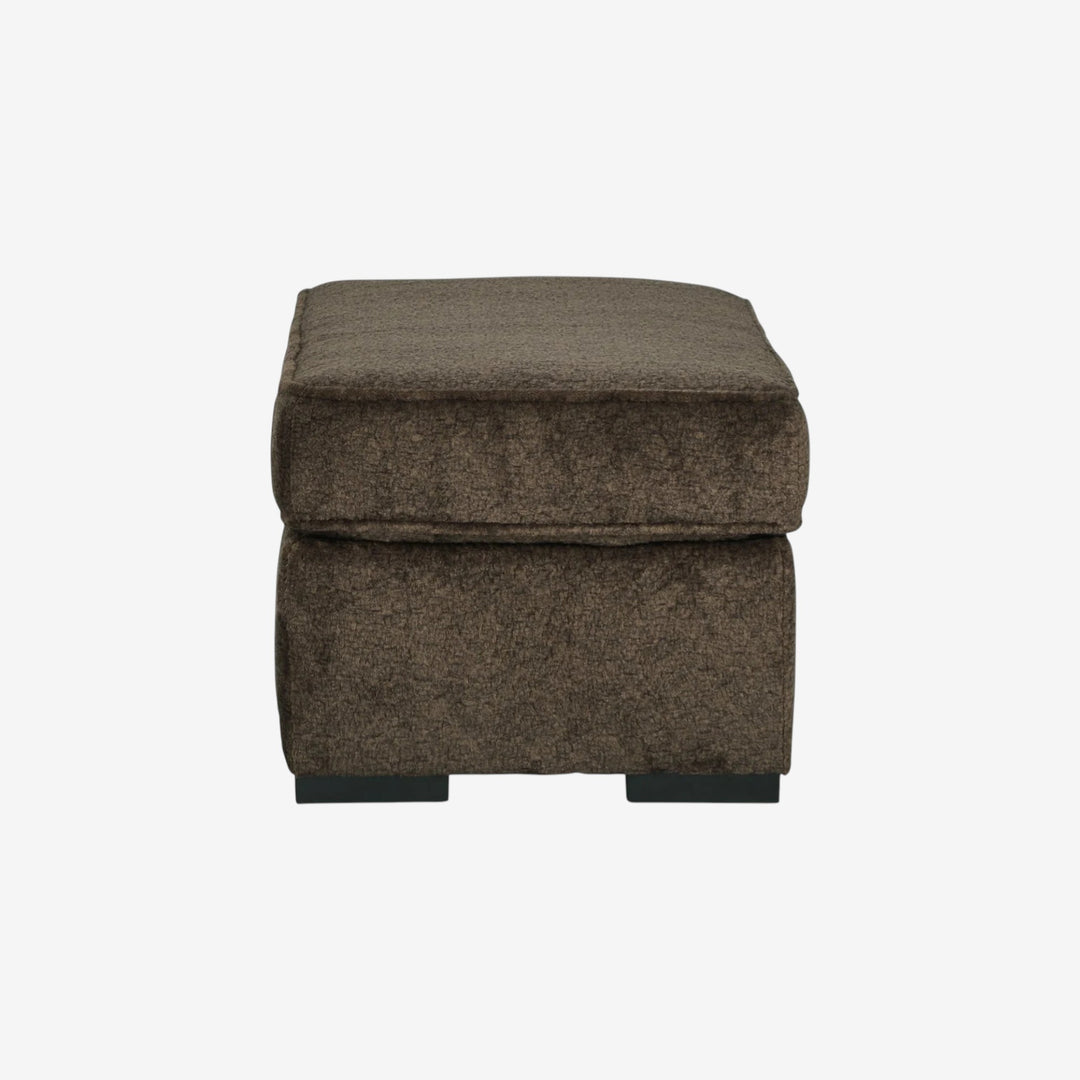 5370214 Aylesworth Casual Chair Ottoman In Fabric Upholstery - Chocolate | Benchcraft By Ashley