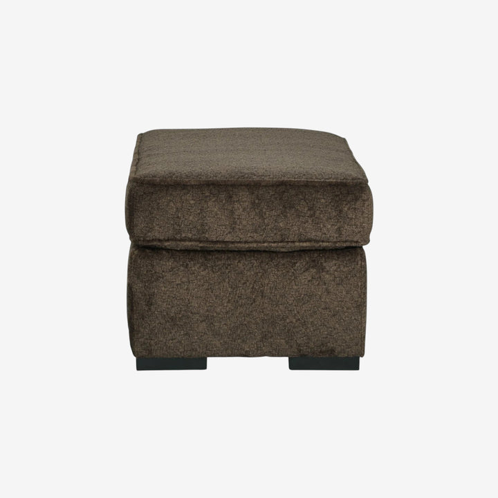 5370214 Aylesworth Casual Chair Ottoman In Fabric Upholstery - Chocolate | Benchcraft By Ashley