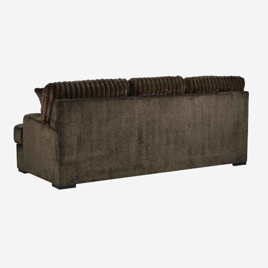 5370238 Aylesworth Casual Sofa In Fabric Upholstery - Chocolate | Benchcraft By Ashley