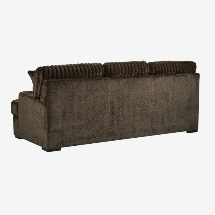 5370238 Aylesworth Casual Sofa In Fabric Upholstery - Chocolate | Benchcraft By Ashley