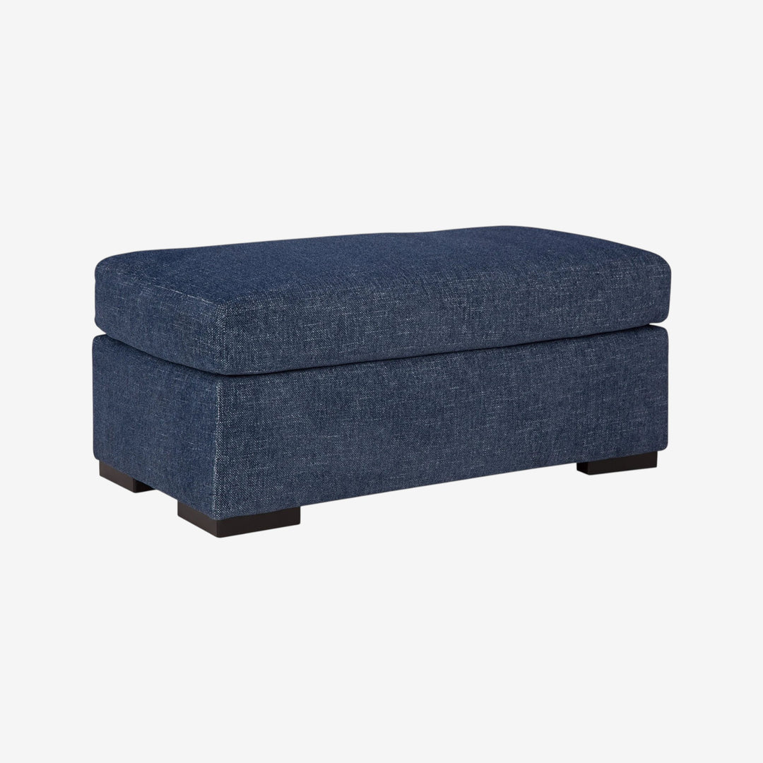 5450214 Evansley Chair Ottoman In Fabric Upholstery - Navy | Benchcraft By Ashley