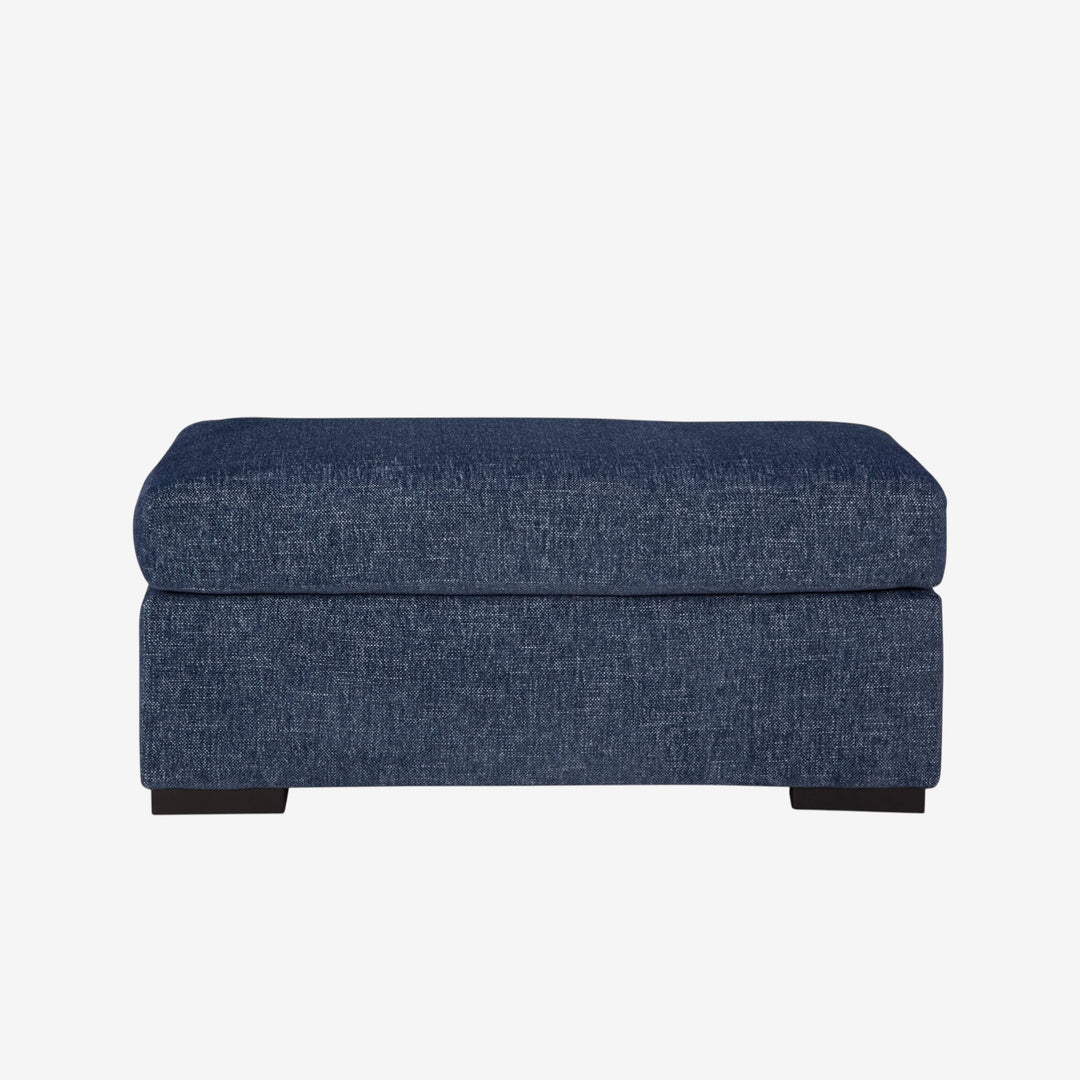 5450214 Evansley Chair Ottoman In Fabric Upholstery - Navy | Benchcraft By Ashley