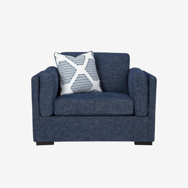 5450223 Evansley Oversized Armchair In Fabric Upholstery - Navy | Benchcraft By Ashley