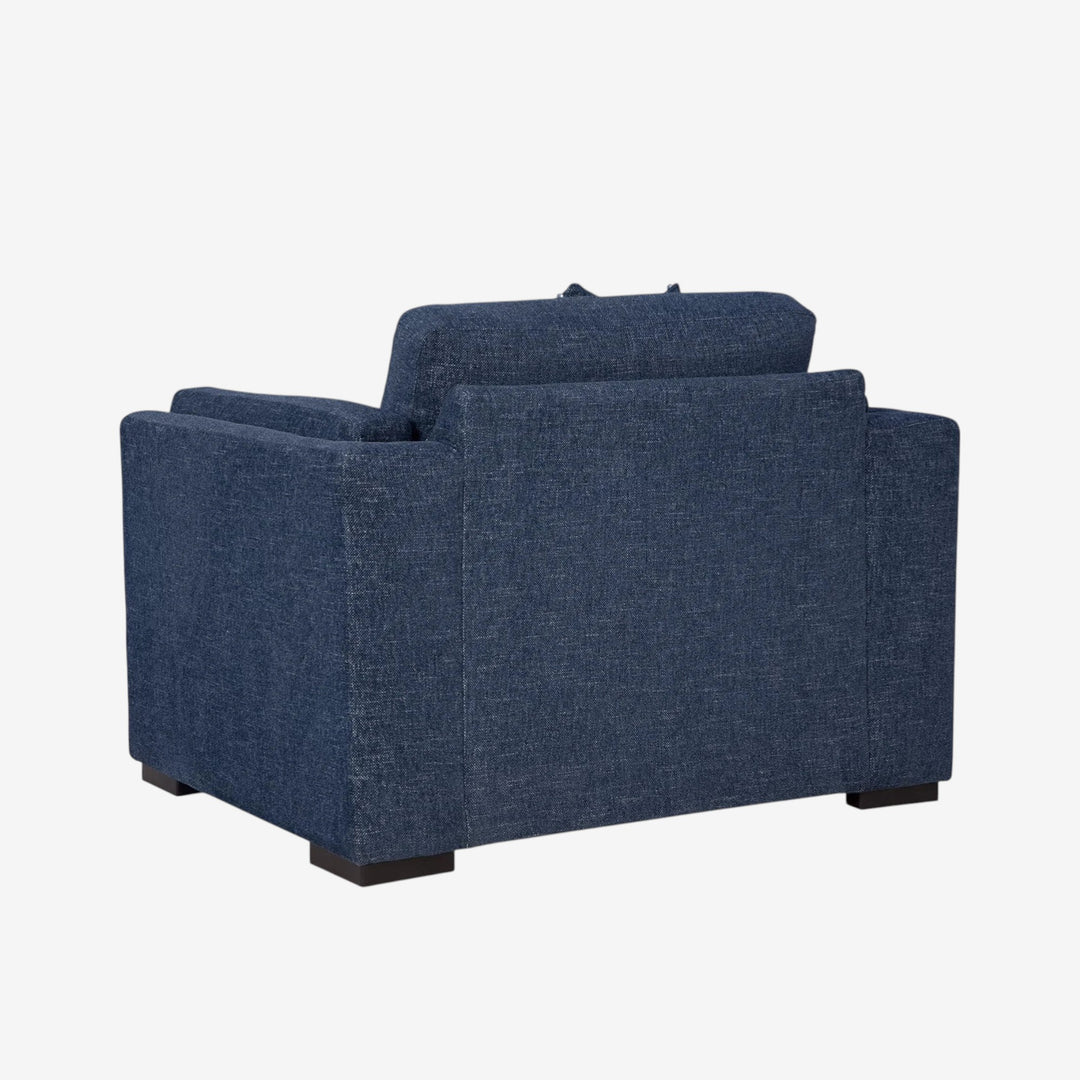 5450223 Evansley Oversized Armchair In Fabric Upholstery - Navy | Benchcraft By Ashley