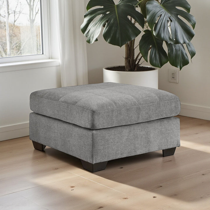 5530508 Marleton Oversized Accent Ottoman In Fabric Upholstery - Grey | Signature Design By Ashley