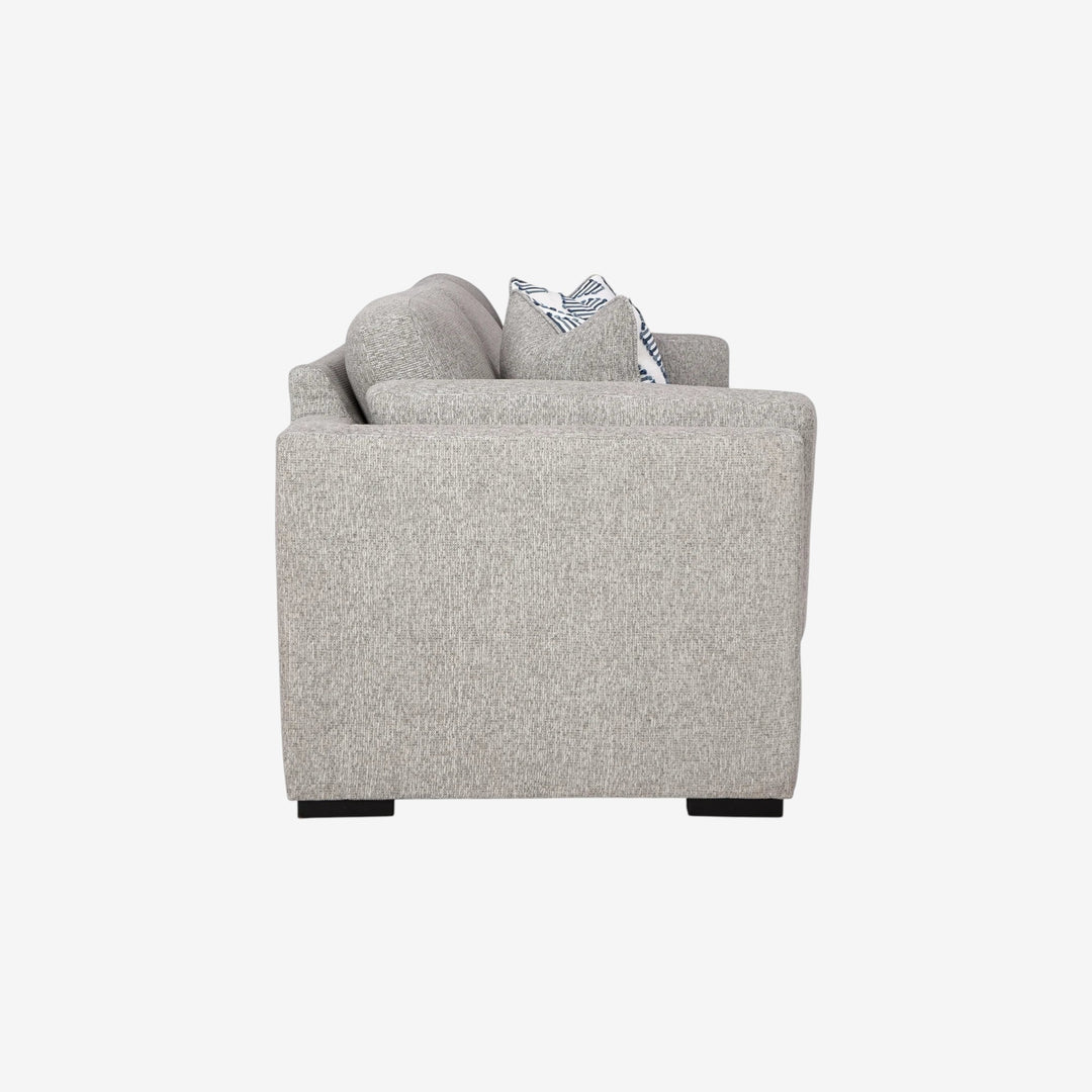 5450338 Evansley Stationary Sofa In Fabric Upholstery - Pewter | Benchcraft By Ashley