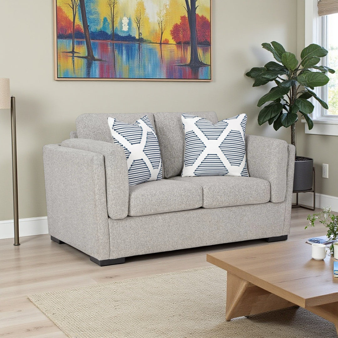5450335 Evansley Loveseat In Fabric Upholstery - Pewter | Benchcraft By Ashley
