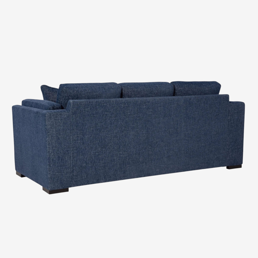 5450238 Evansley Stationary Sofa In Fabric Upholstery - Navy | Benchcraft By Ashley