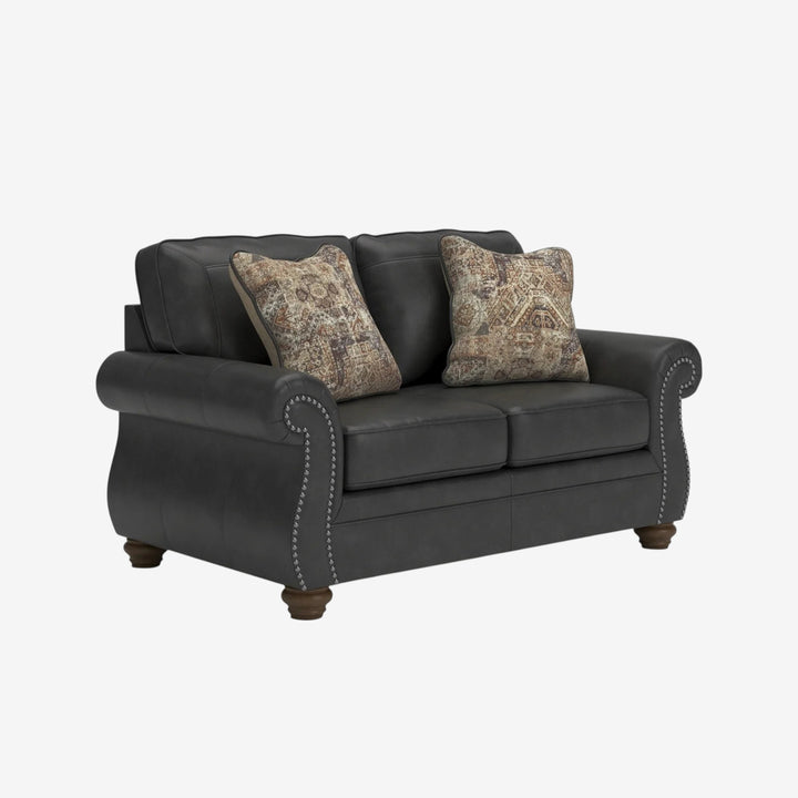 PC5590335 Chasemore Loveseat In Faux Leather Upholstery - Granite | Signature Design By Ashley