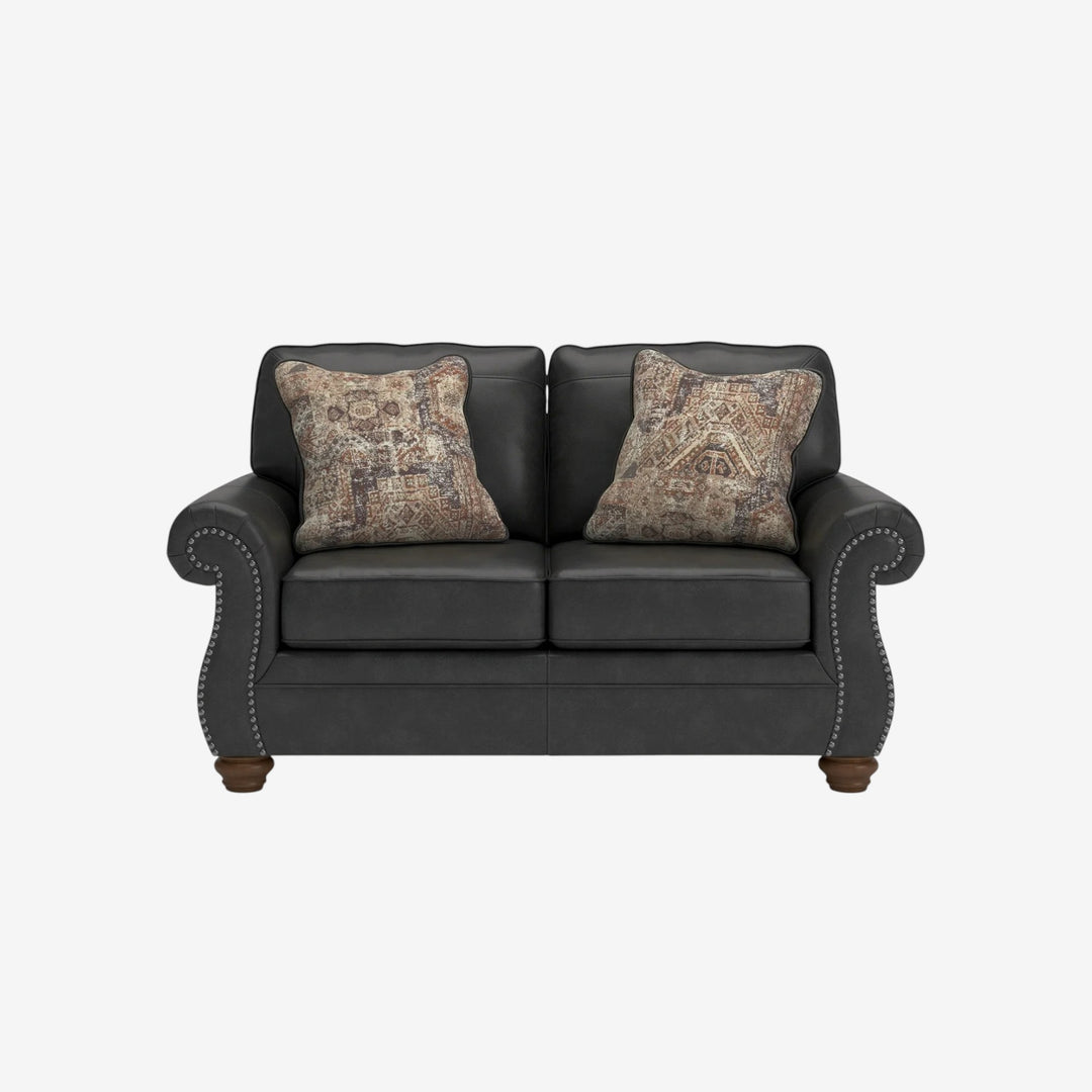 PC5590335 Chasemore Loveseat In Faux Leather Upholstery - Granite | Signature Design By Ashley