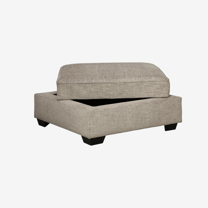 5610311 Bovarian Oversized Storage Ottoman In Fabric Upholstery - Stone | Signature Design By Ashley