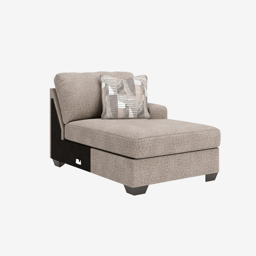 48404S3 Newellen 3-Piece Fabric Sectional Sofa With Dual Chaise - Hemp | Signature Design By Ashley
