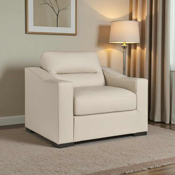 1930423C Treasure Trove Oversized Chair in Leather Upholstery - Almond | Signature Design By Ashley