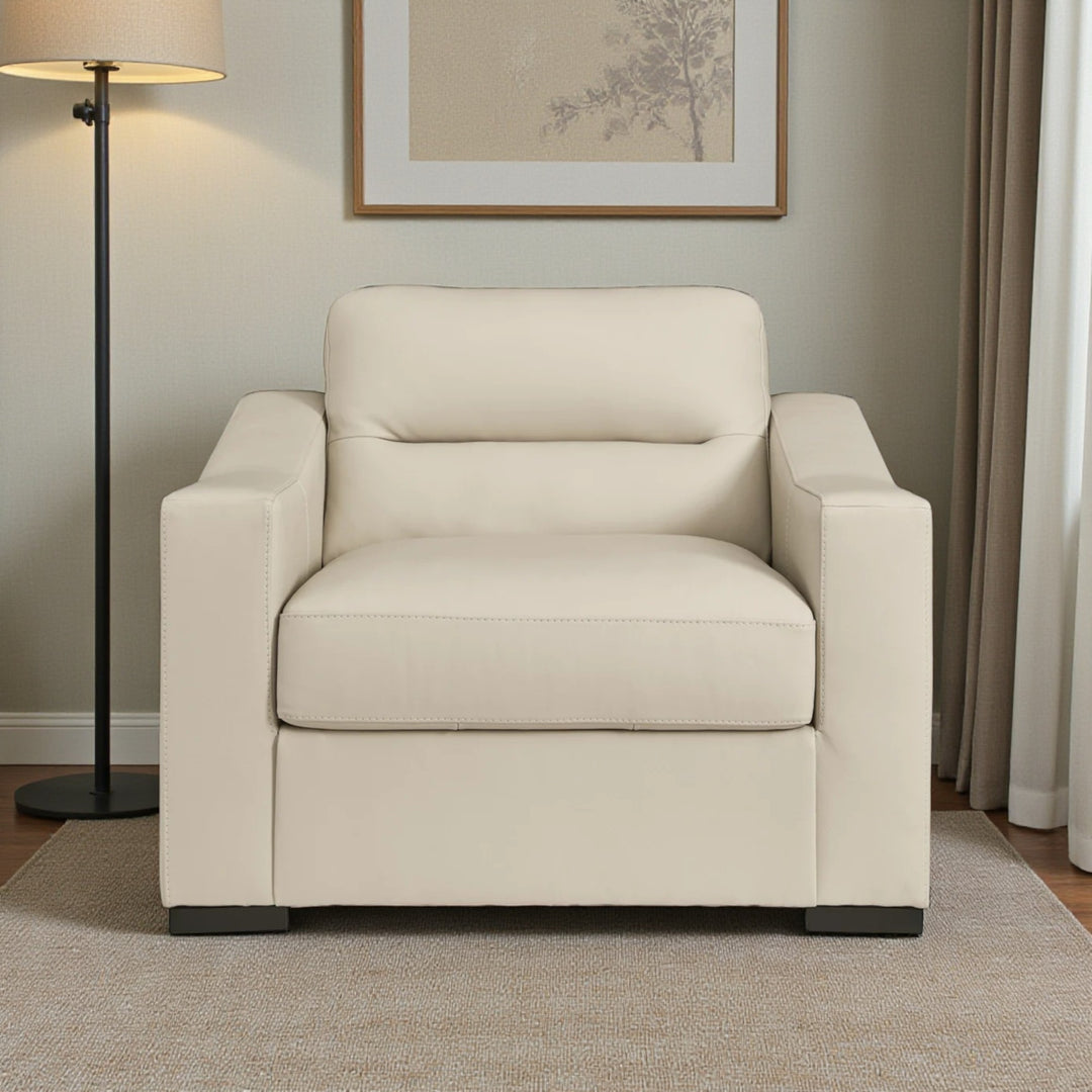 1930423C Treasure Trove Oversized Chair in Leather Upholstery - Almond | Signature Design By Ashley