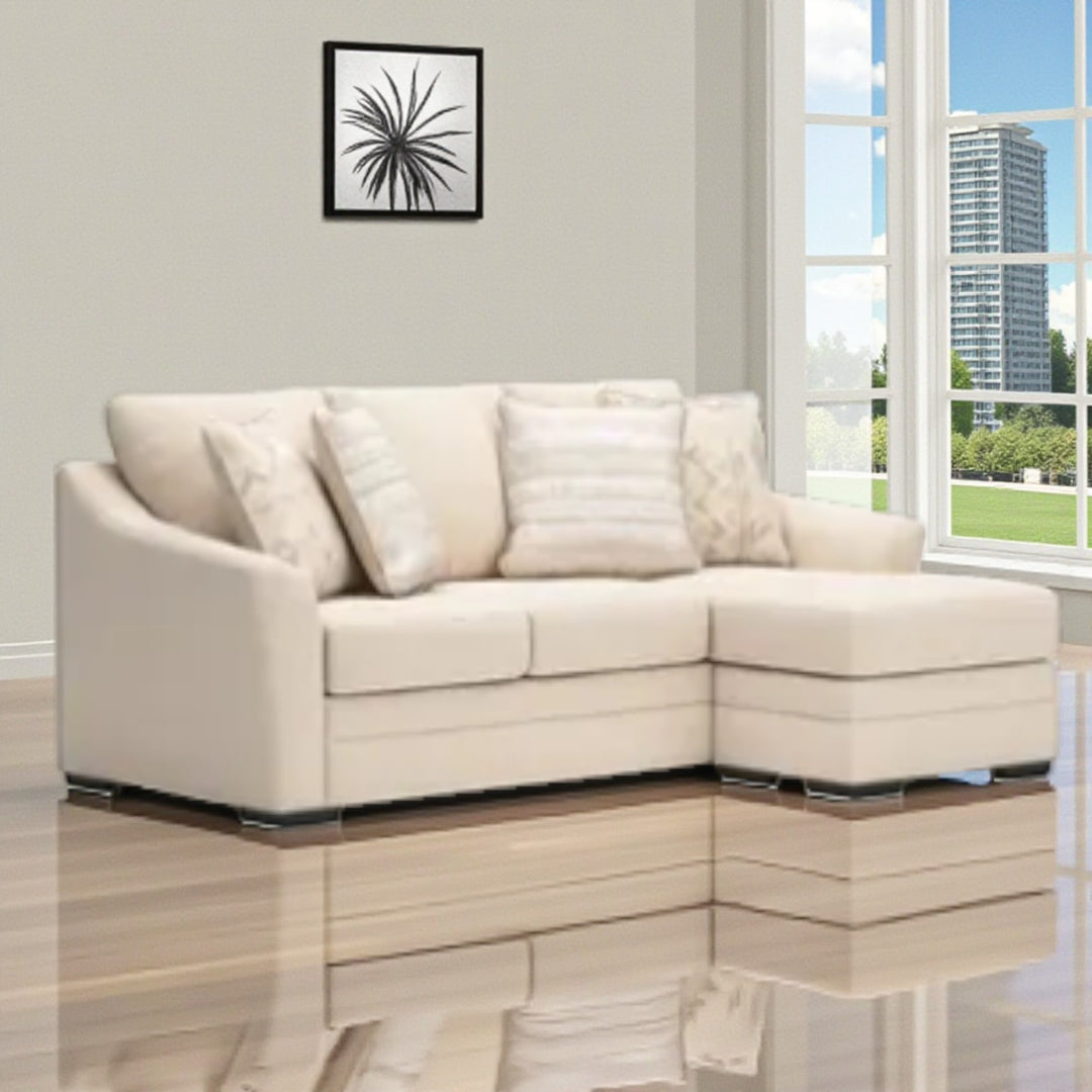 4860218 Lango Reversible Sofa Chaise In Fabric Upholstery - Jute | Benchcraft By Ashley