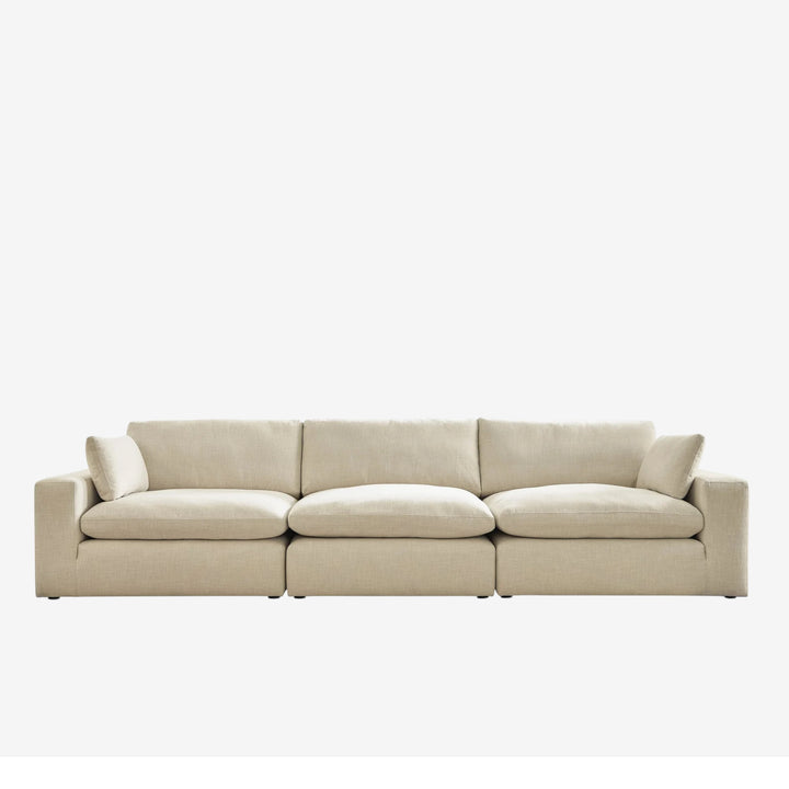 10006S2 Elyza 3-Piece Modular Sofa in Fabric Upholstery - Linen | Signature Design By Ashley