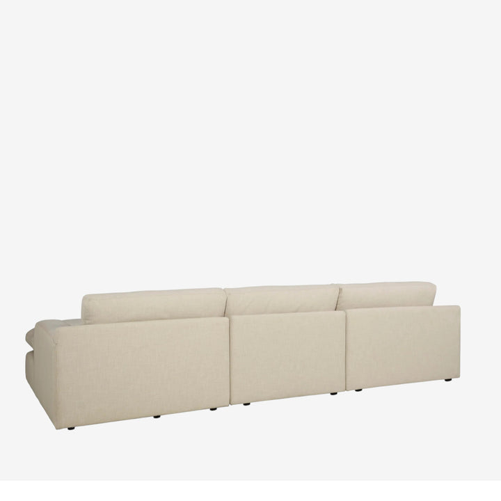 10006S3 Elyza 3-Piece LAF Sectional Sofa in Fabric Upholstery - Linen | Signature Design By Ashley