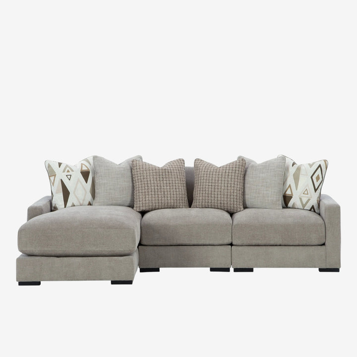 20305S3 Aslan Court 3-Piece LAF Sectional Sofa In Fabric Upholstery - Pebble | Signature Design By Ashley