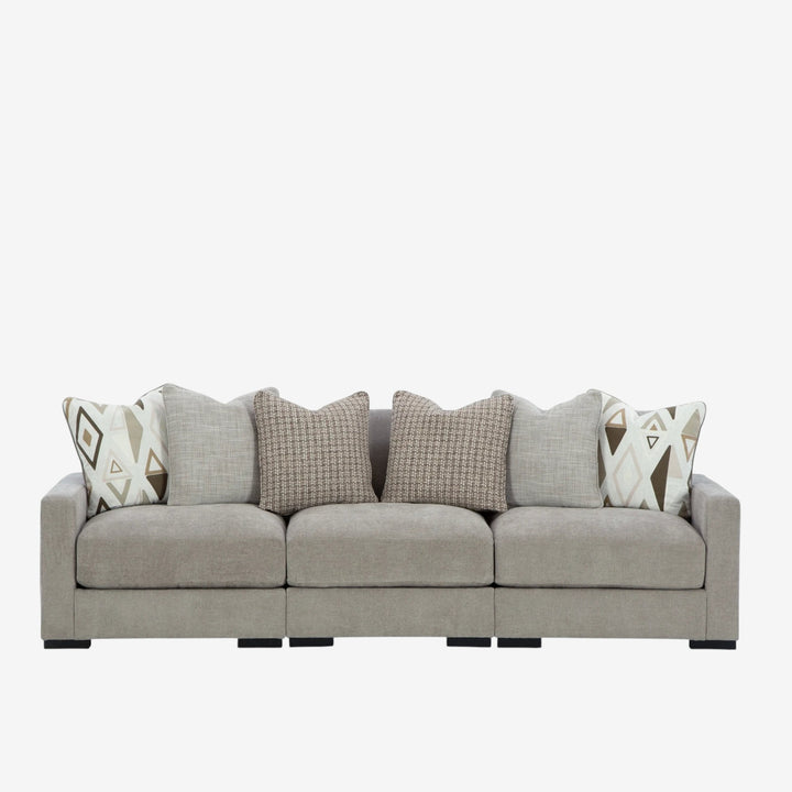 20305S2 Aslan Court 3-Piece Stationary Sofa In Fabric Upholstery - Pebble | Signature Design By Ashley