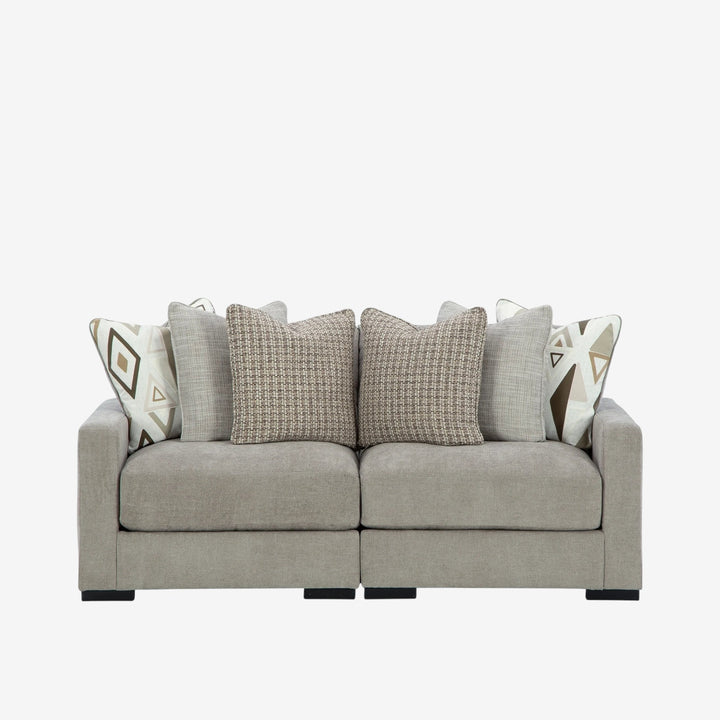 20305S1 Aslan Court 2-Piece Loveseat In Fabric Upholstery - Pebble | Signature Design By Ashley