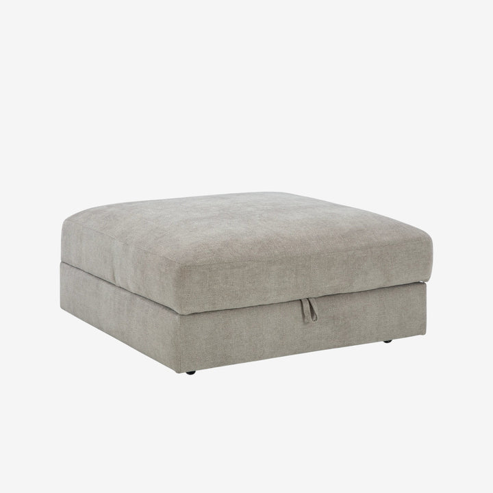 2030511 Aslan Court Oversized Accent Ottoman In Fabric Upholstery - Pebble | Signature Design By Ashley