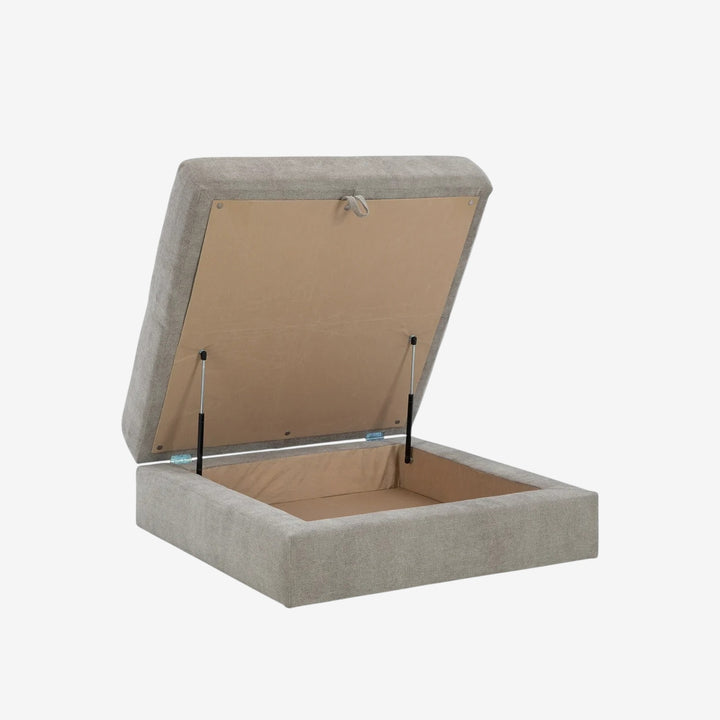 2030511 Aslan Court Oversized Accent Ottoman In Fabric Upholstery - Pebble | Signature Design By Ashley