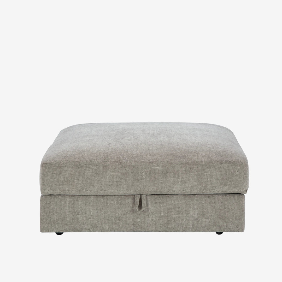 2030511 Aslan Court Oversized Accent Ottoman In Fabric Upholstery - Pebble | Signature Design By Ashley