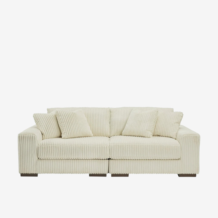 21104S1 Lindyn 2-Piece Loveseat in Fabric Upholstery - Ivory | Signature Design by Ashley