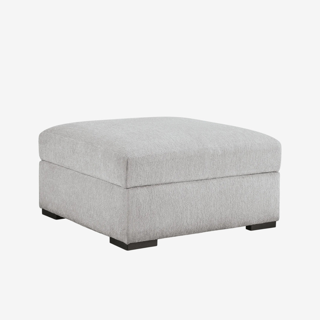 2090411 Gabyleigh Oversized Accent Ottoman In Fabric Upholstery - Nickel | Signature Design By Ashley