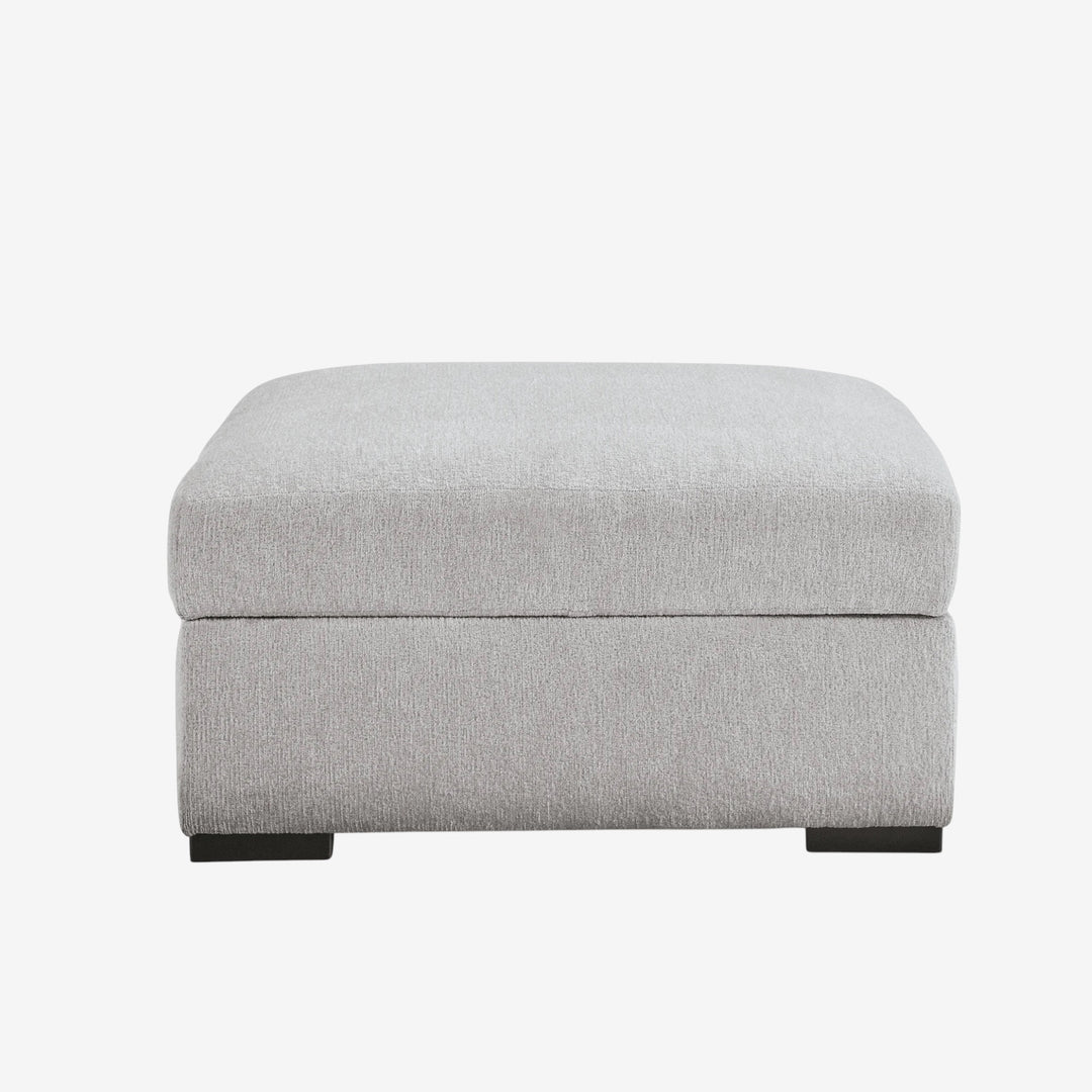 2090411 Gabyleigh Oversized Accent Ottoman In Fabric Upholstery - Nickel | Signature Design By Ashley