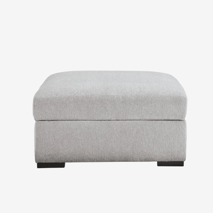 2090411 Gabyleigh Oversized Accent Ottoman In Fabric Upholstery - Nickel | Signature Design By Ashley