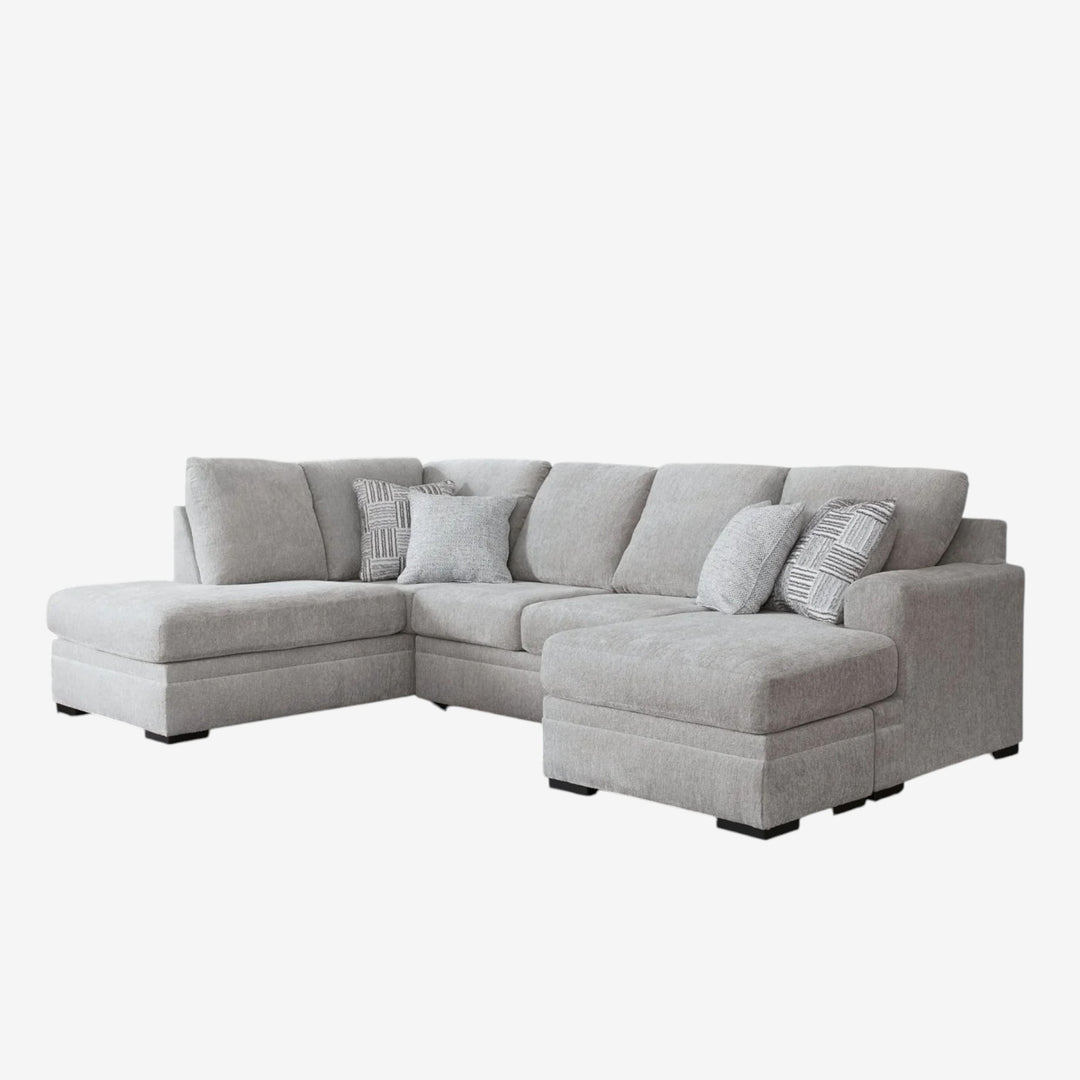 20904S2 Gabyleigh 2-Piece RAF Sectional Sofa In Fabric Upholstery - Nickel | Signature Design By Ashley