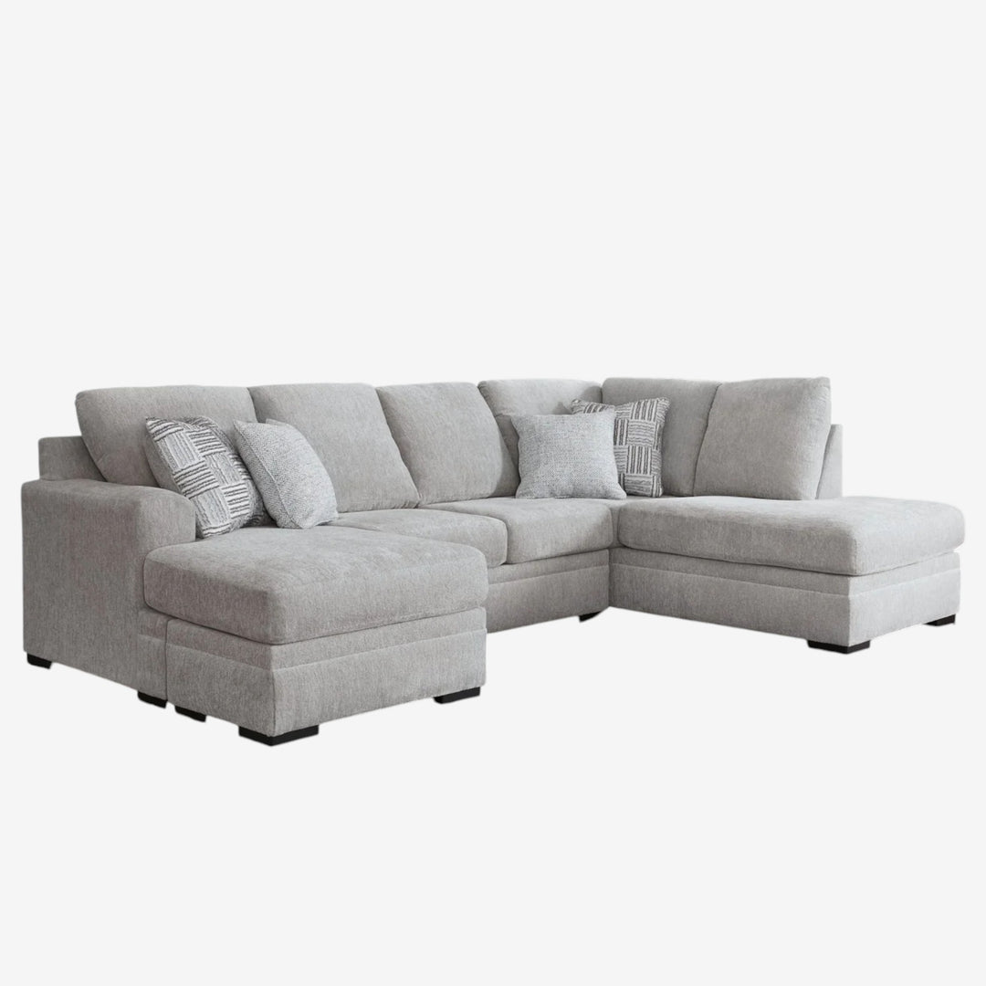 20904S1 Gabyleigh 2-Piece LAF Sectional Sofa In Fabric Upholstery - Nickel | Signature Design By Ashley