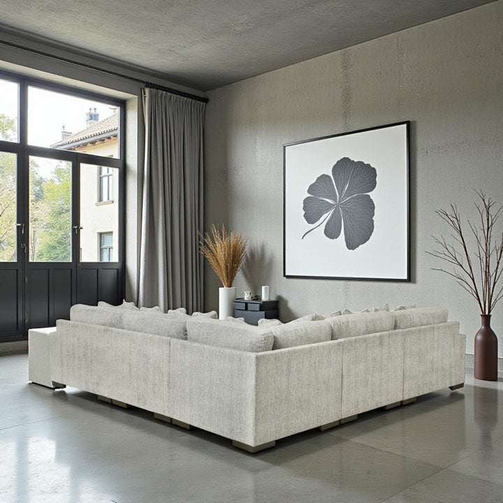 14404S3 Regent Park 5-Piece Sectional Sofa in Fabric Upholstery - Pewter | Signature Design By Ashley