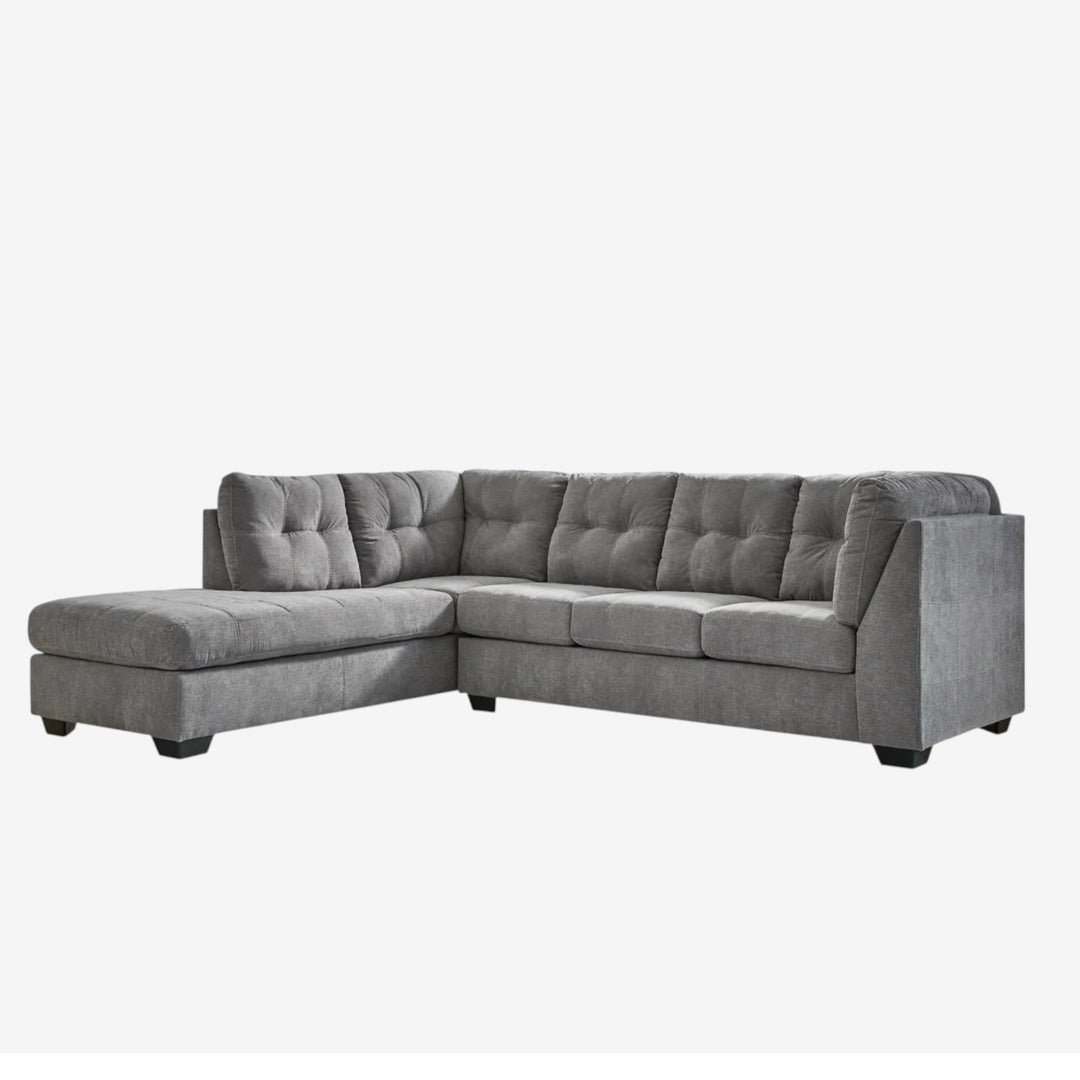 Marleton 2-Piece Sectional Sofa In Fabric Upholstery - Grey | Signature Design By Ashley
