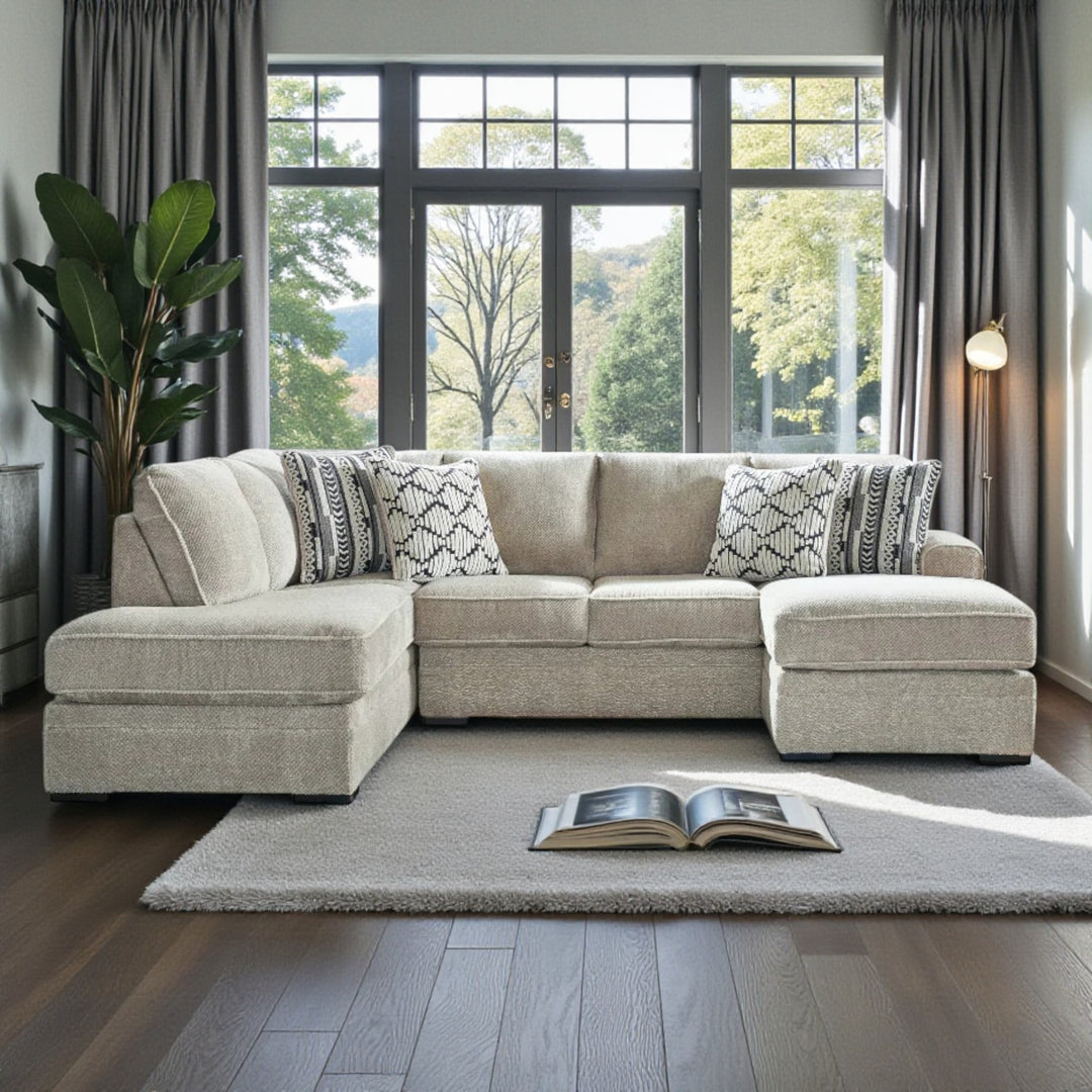 20502S1 Calnita 2-Piece Sectional With Chaise - Sisal | Signature Design By Ashley