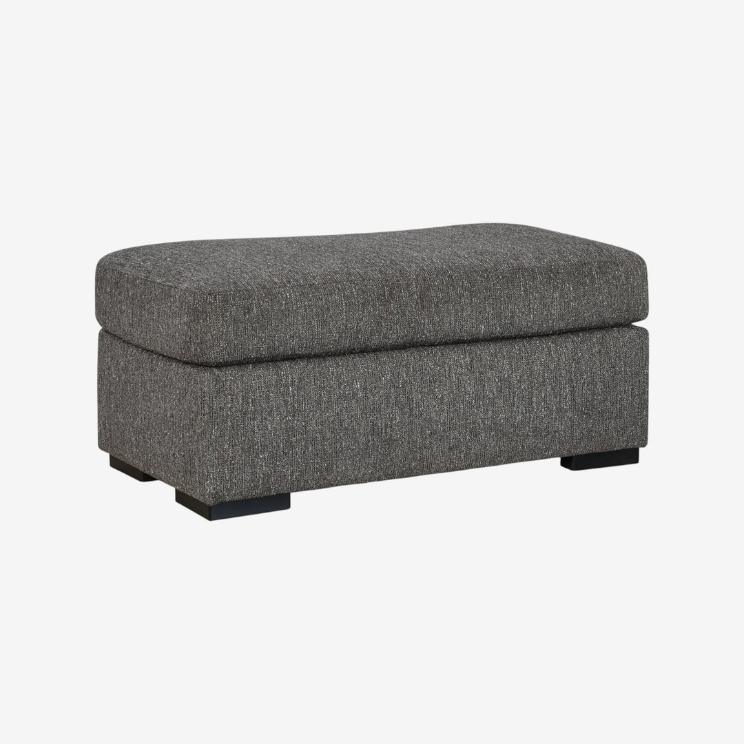 5240414 Gardiner Accent Ottoman In Fabric Upholstery - Pewter | Signature Design By Ashley