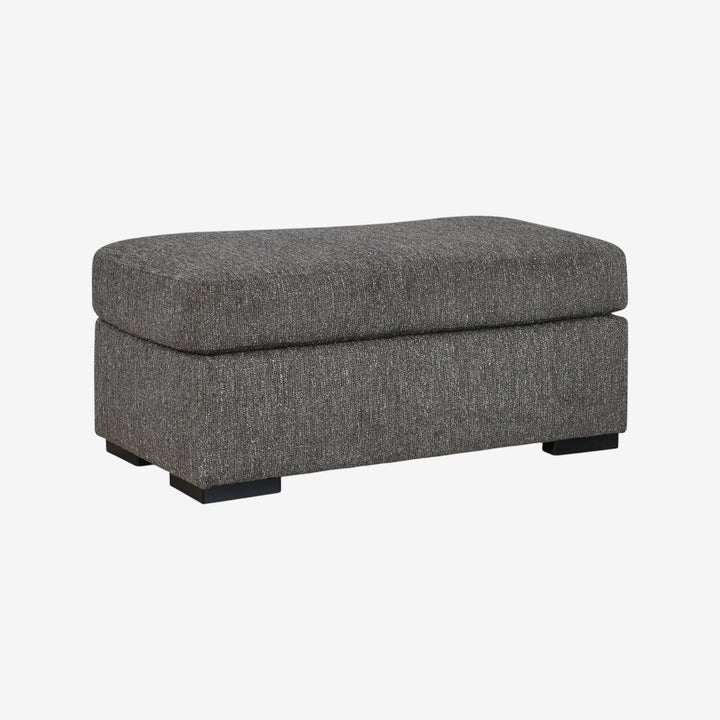 5240414 Gardiner Accent Ottoman In Fabric Upholstery - Pewter | Signature Design By Ashley