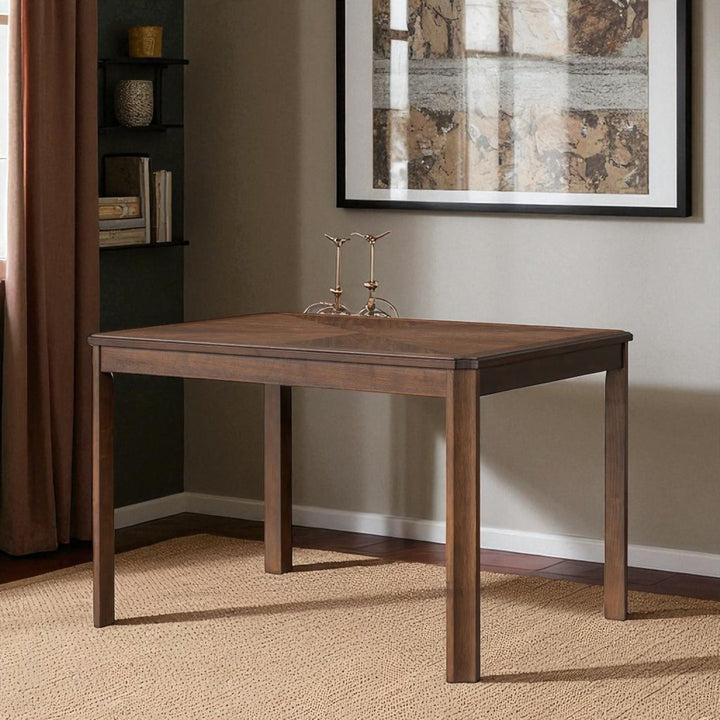 Manor Wooden Dining Table Set For 4 With PU Upholstered Chairs - Espresso