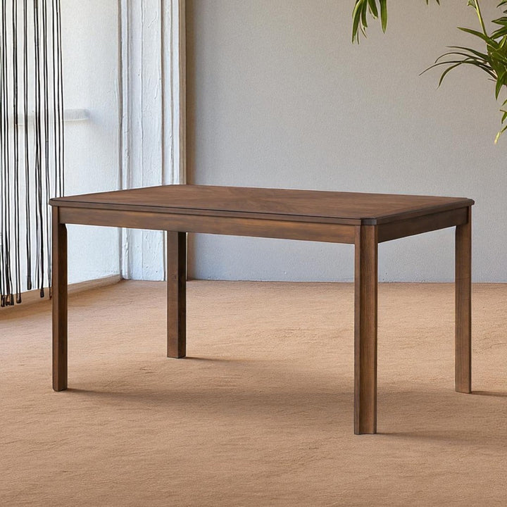 Manor Wooden Dining Table Set For 6 With PU Upholstered Chairs - Espresso