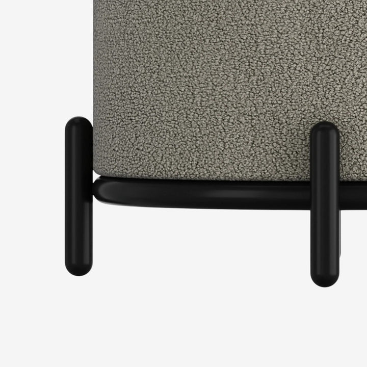 Nira Fabric Upholstered Accent Ottoman With Storage Option - Warm Grey