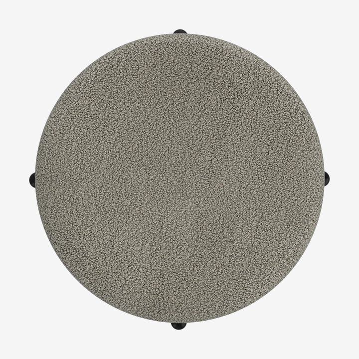 Nira Fabric Upholstered Accent Ottoman With Storage Option - Warm Grey