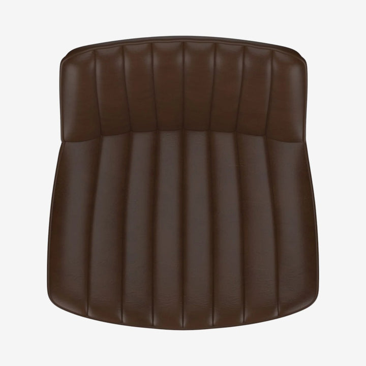 Nexar Leather Upholstered Adjustable Air-Lift Counter Stool With Metal Frame (Set of 2) - Brown/ Black
