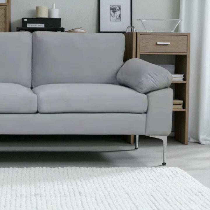 Bryce Tranquil Sectional Sofa With LHF Lounger Chaise - Exquisite Grey