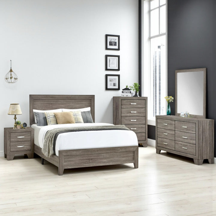 Verra 8-Piece Bedroom Set - Grey | Modern, Sturdy, Simplistic & Smart Storage Solution
