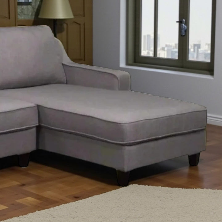 Novel Stunning Grey Sectional Sofa With RHF Chaise