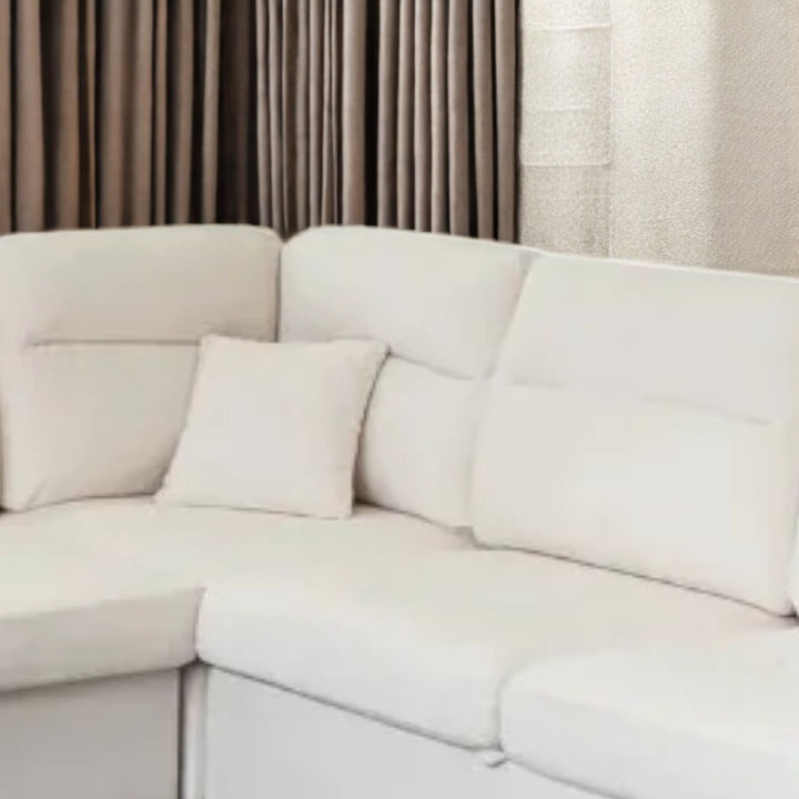 Nicolas Sectional Sofa Bed With LHF Corner Chaise - Beige