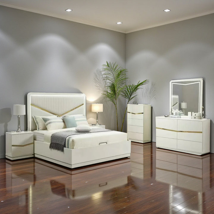 Canyon 8-Piece Bedroom Set - White | Modern, Sleek, Storage Solution & Built to Last